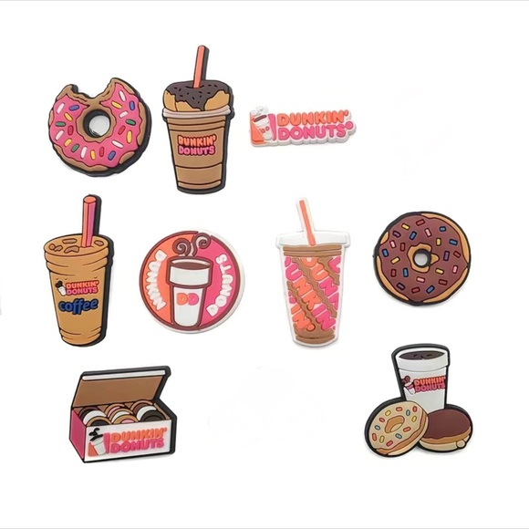 Nine donut shop charms for crocs.MWT - Picture 1 of 2